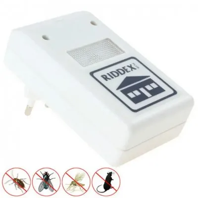 Екологічно безпечний ультразвуковий відлякувач комах та гризунів RIDDEX Pest Repelling