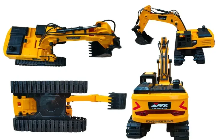 Екскаватор на радіокеруванні (ківш рухається, звук, підсвічування, гусеничний хід, пульт)