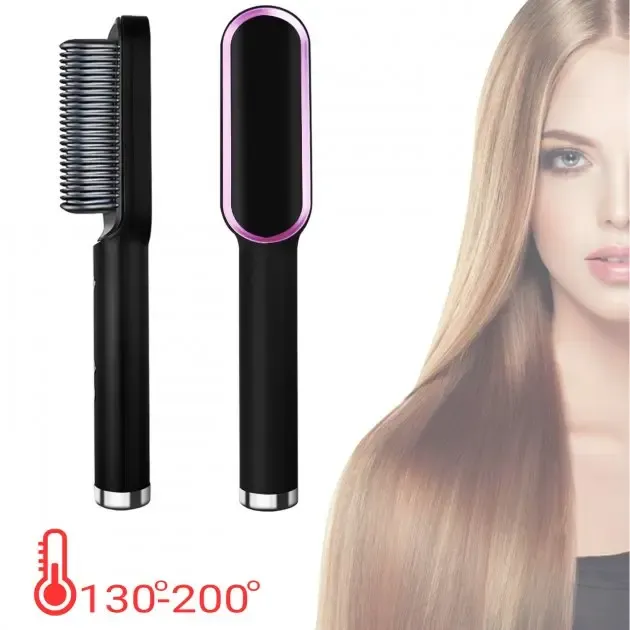 Електрична гребінець-випрямляч Hair Straightener HQT-909 щітка для укладання волосся