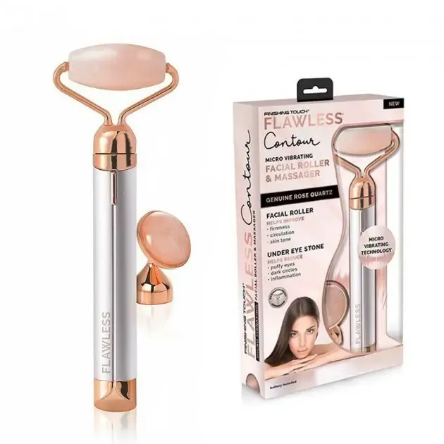 Електричний ролик масажер для обличчя Flawless Facial Roller Massager