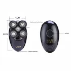 Електробритва V-302 для чоловіків роторна для вологого та сухого гоління з плаваючими головками та триммером 4в1 VGR