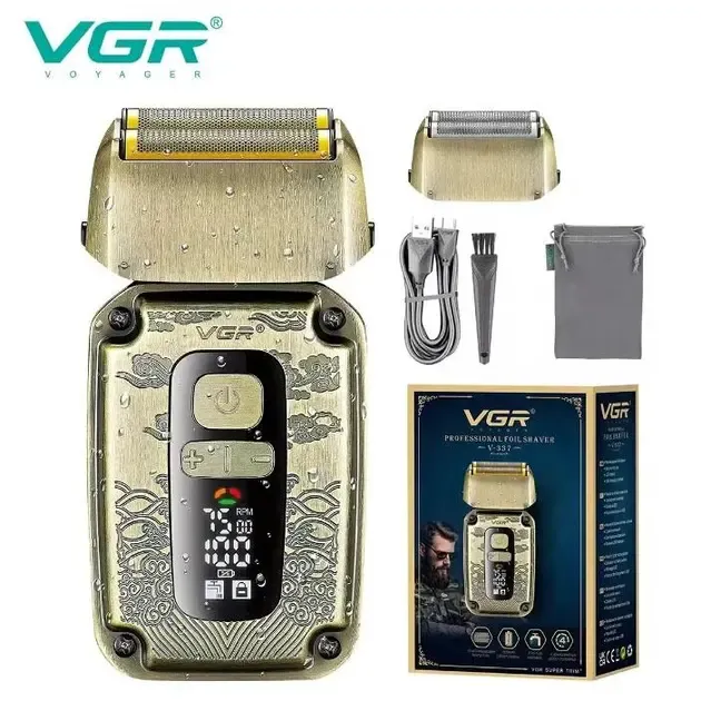 Електробритва для чоловіків VGR V-337 акумуляторна 5W Gold