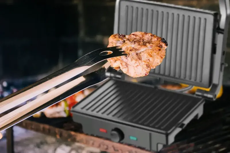 Електрогриль Rainberg RB-5402 2200 Вт сендвічниця з терморегулятором