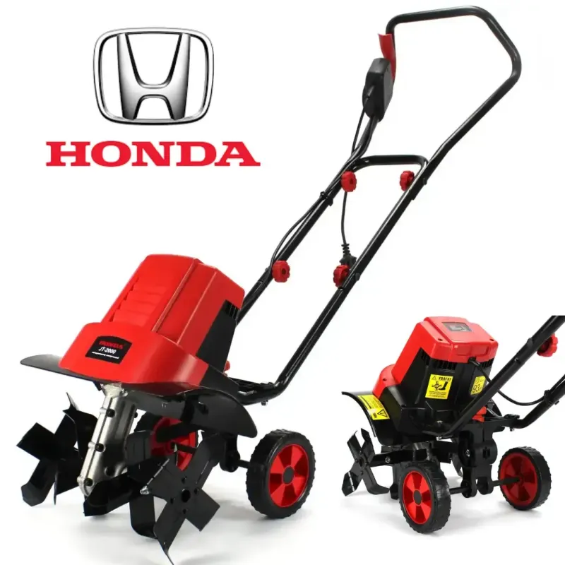 Електрокультиватор з колесами Honda JT-2000 (2.0 кВт) Культиватор електричний Хонда