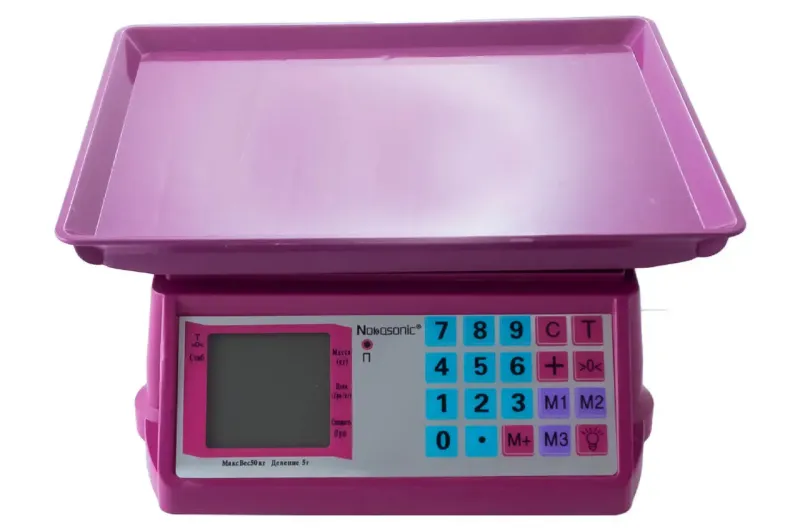 Електронні торгові ваги з лічильником ціни на 50 кг NK 4017 Nokasonic міні з 4 вт (NK-4017)