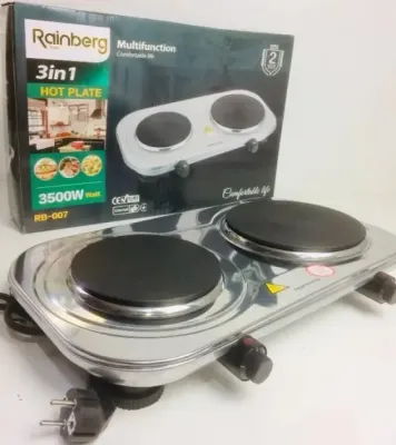 Настільна Електрична плитка на 2 конфорки Rainberg RB-007 3500W