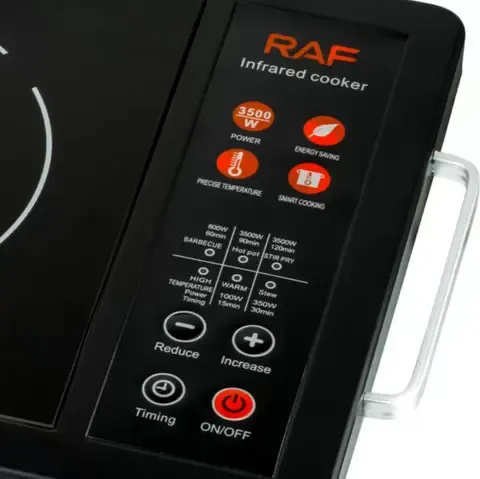 Електроплита інфрачервона 1 конфорка 3500Вт RAF R8006B