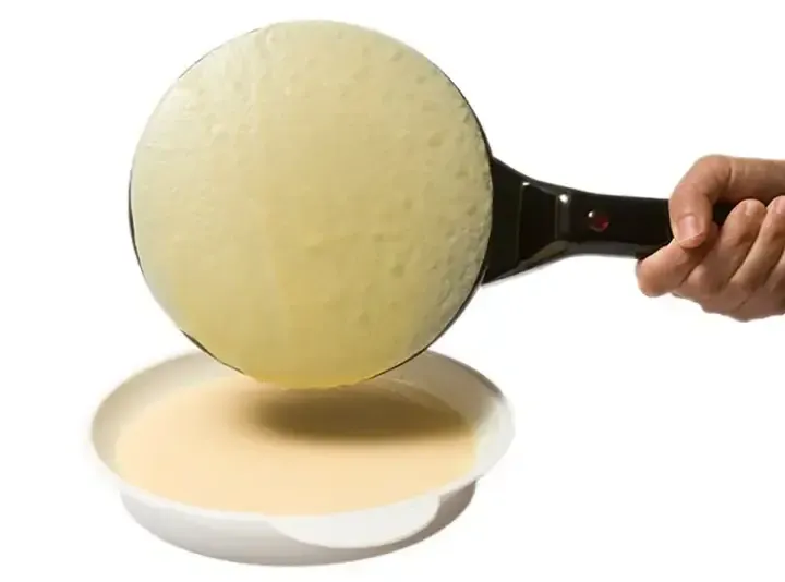 Електрична занурювальна сковорода для млинців з антипригарним покриттям 20 см електромлинниця SOKANY SK 5208 600 Вт Чорна