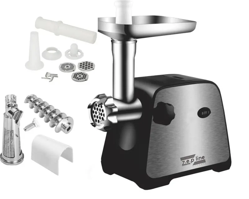 Електрична м'ясорубка із соковижималкою + насадка для приготування ковбас  Zepline ZP-002