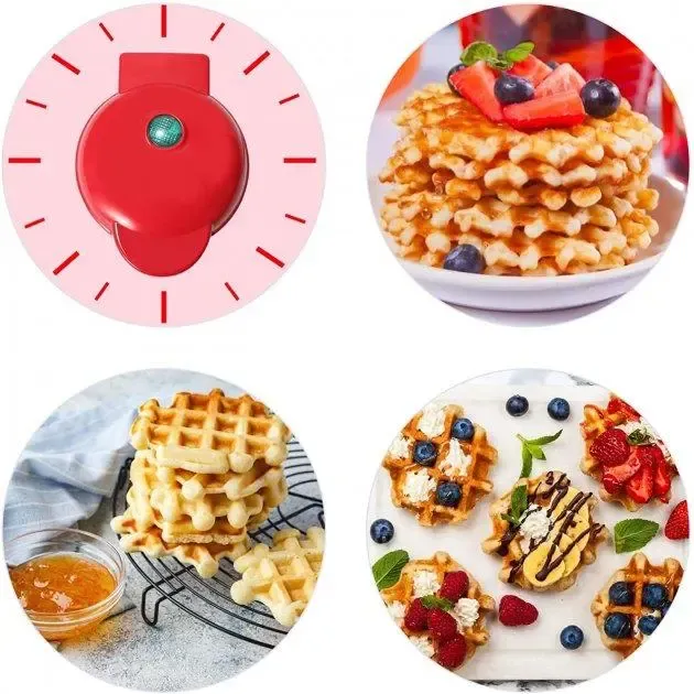 Електрична міні вафельниця з антипригарним покриттям Kucall XL-287