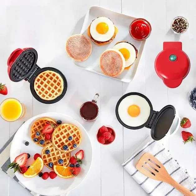Електрична міні вафельниця з антипригарним покриттям Kucall XL-287