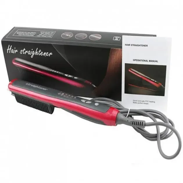 Електрична гребінець-випрямляч FAST HAIR STRAIGHTENER ASL-908 з функцією іонізації