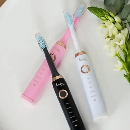 Електрична зубна щітка Shuke SK-601 акумуляторна ультразвукова щітка для зубів 3 насадки