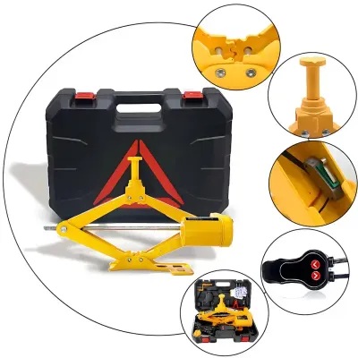 Електричний автомобільний домкрат ZS3SJ із живленням 12V від прикурювача, підйом до 2 тонн