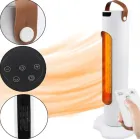 Електричний баштовий обігрівач, тепловентилятор білий, 2000 Вт, 3 режими обігріву