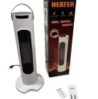 Електричний баштовий обігрівач, тепловентилятор білий, 2000 Вт, 3 режими обігріву