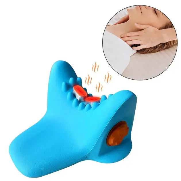 Електричний масажер для шиї LY-471 SPIN PILLOW для зняття м'язової напруги