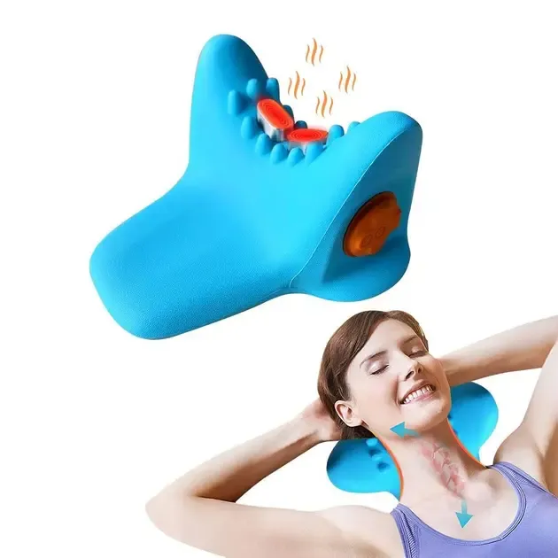 Електричний масажер для шиї LY-471 SPIN PILLOW для зняття м'язової напруги