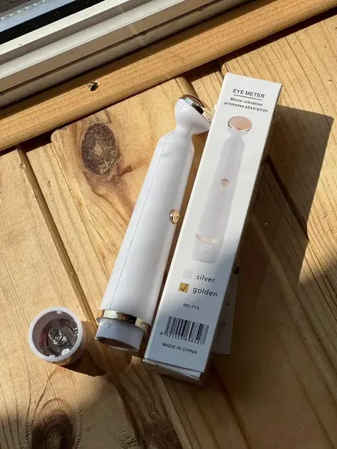 Електричний масажер для зони навколо очей проти зморшок та темних кіл, вібромасажер для видалення зморшок