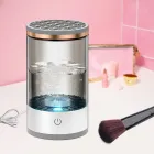 Електричний очищувач пензлів для макіяжу Cleaning Brush 2 в 1 підставка для чищення та сушіння косметичних пензликів
