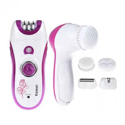 Епілятор жіночий багатофункціональний 6 в 1 пінцетний Kemei KM-3066