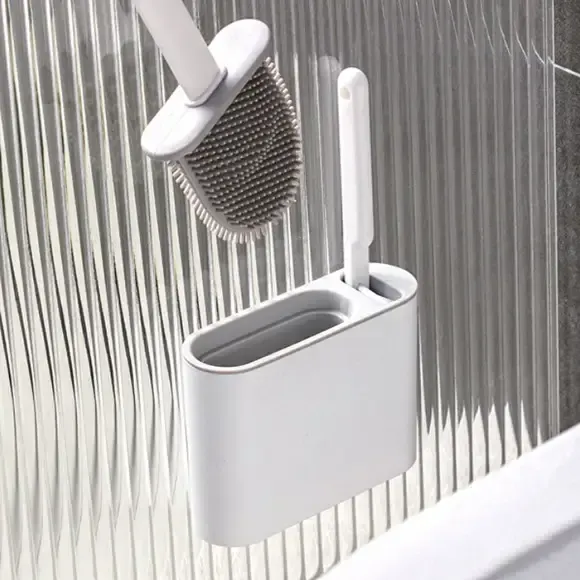 Йоршик силіконовий для миття підвісної унітазу + щітка