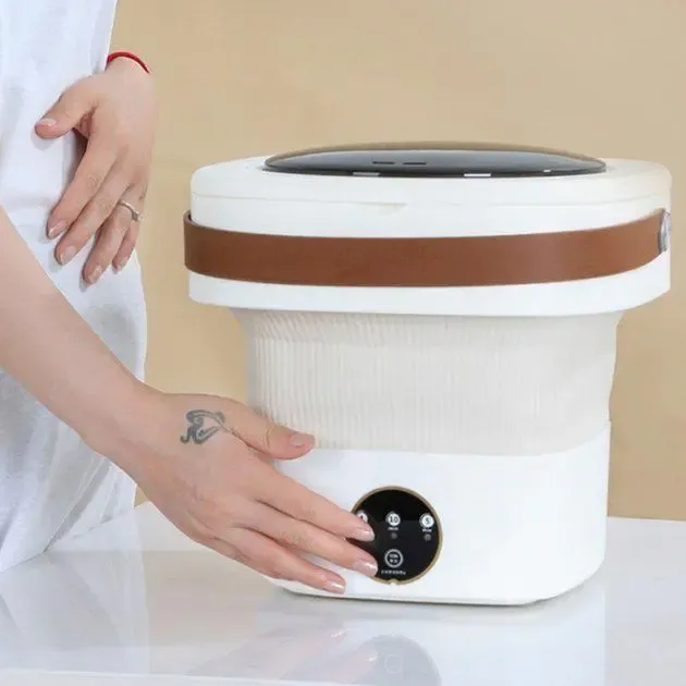 Потужна міні пральна машина на 6 л відро складане