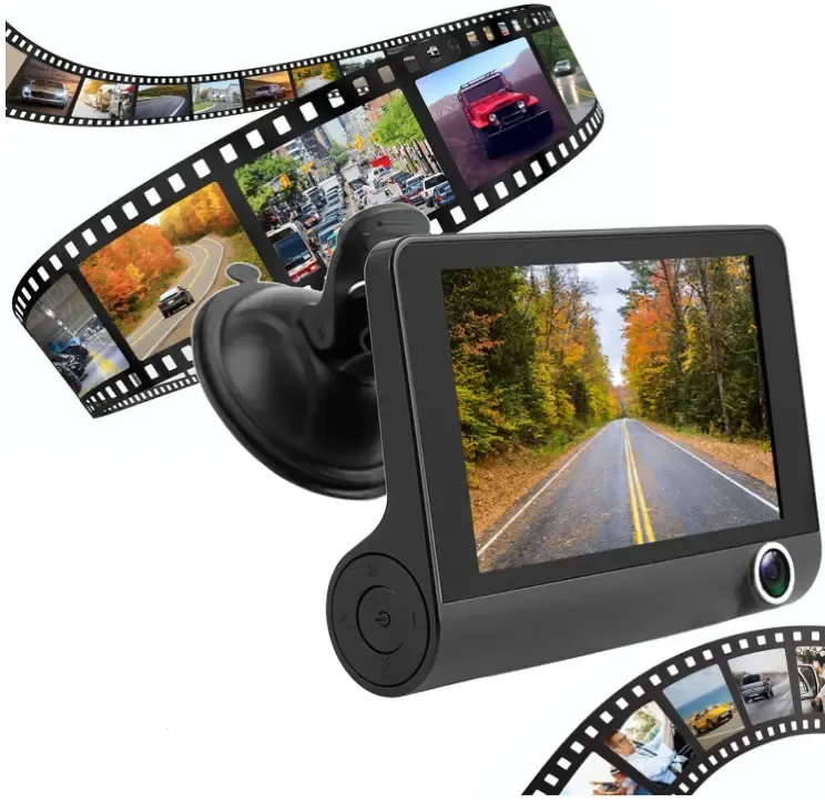 Автомобільний реєстратор 1080P FHD РК-екран 3 камера заднього огляду 170