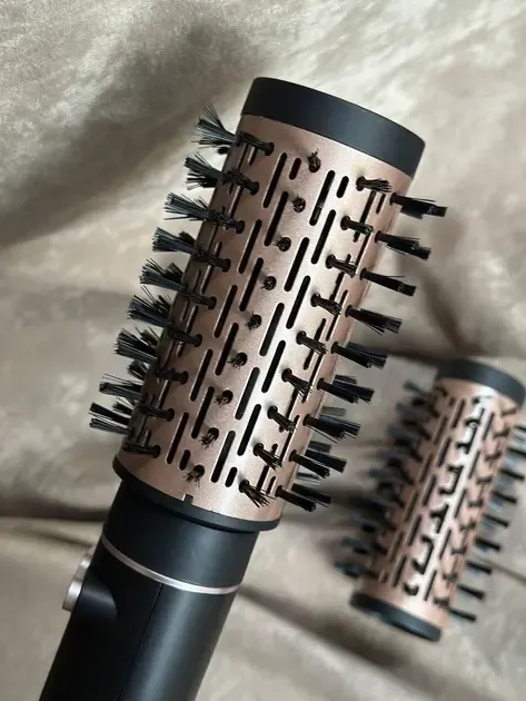 Фен браш стайлер з насадкою, що обертається RAF R.421 електричний гребінець Чорний 1000 Вт