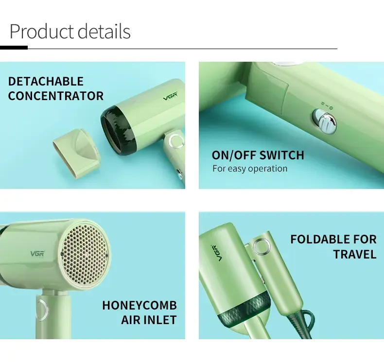 Фен для волосся VGR 421, складаний