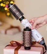 Фен-щітка для укладки волосся з насадками Kemei KM-8020