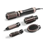 Фен щітка для волосся з щіткою, що обертається (крутиться) з насадками для укладання волосся 5в1 DSP 1000W