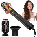 Фен-щітка з регулюванням температури та 3 насадками для укладання VGR V-496 1000Вт