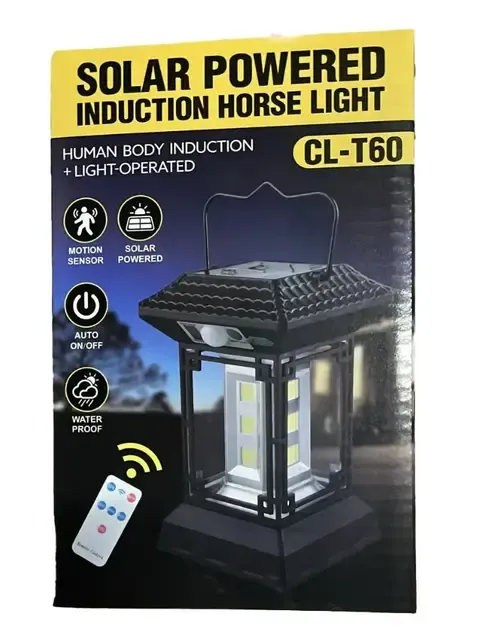 Ліхтар кемпінговий MHZ CL-T60 із сонячною батареєю та датчиком руху 8837