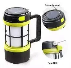 Ліхтар лампа підвісний кемпінг Camping Lantern F-910-B акумуляторний