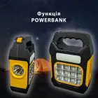 Ліхтар із повербанком на сонячній батареї переносний LED Solar JY-978A