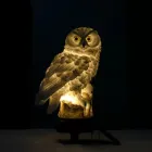 Ліхтар садовий Сова із сонячною панеллю WHITE