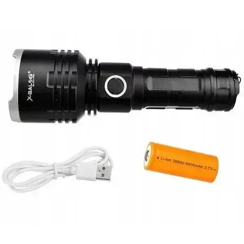 Ліхтар X-Balog BL-531-P90 1х26650 8800mah USB/microUSB/ 3хААА R3 функція Power Bank