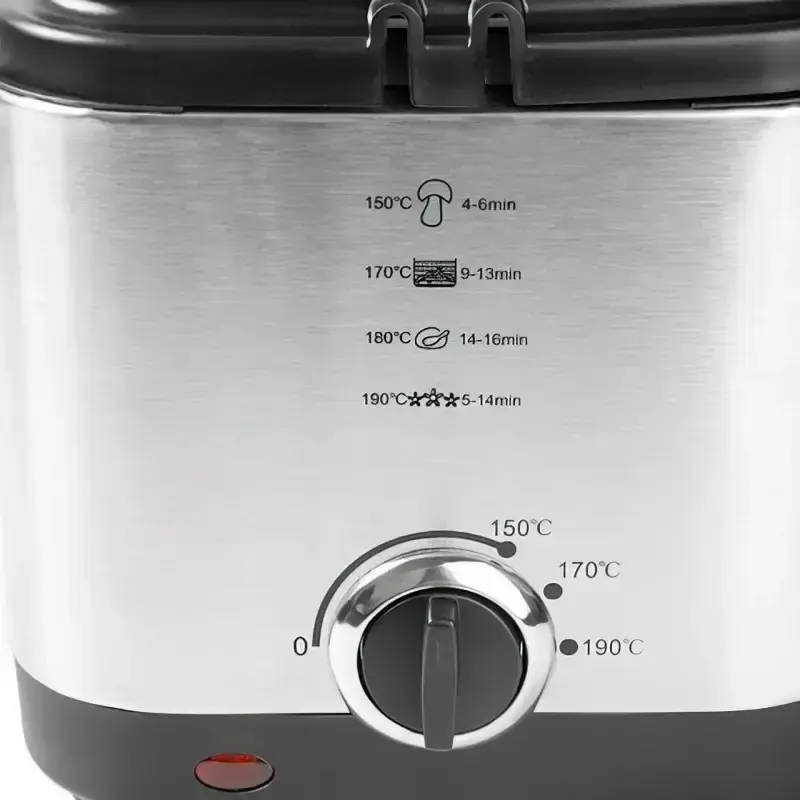 Фритюрница для дома на 1,5л Crownberg CB 5542, 1200 Вт для картошки фри, нагетсов