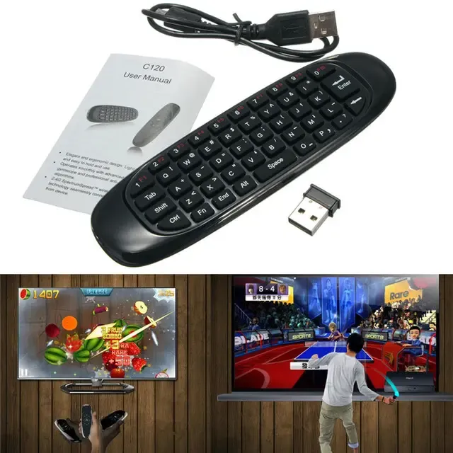 Гіроскопна аеромиш пульт з клавіатурою Air Mouse I8