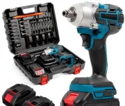 Гайковерт акумуляторний безщітковий (36V, 5A) з набором інструментів, АКБ гайковерт