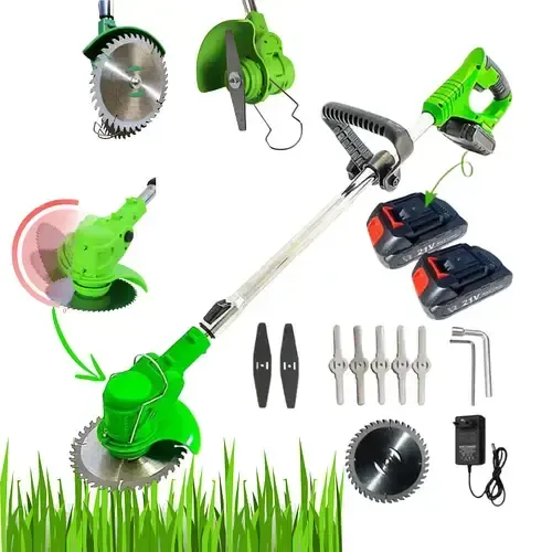 Газонокосарка на 24V з двома акумуляторами GZ-01 Ручна газонокосарка для покосу трави