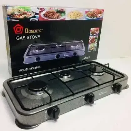 Газова плита таганок настільна Domotec MS-6603 3 конфорки(7696)
