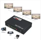 HDMI розгалужувач на 4 порти HDMI SPLITTER 1 in 4 / Чорний