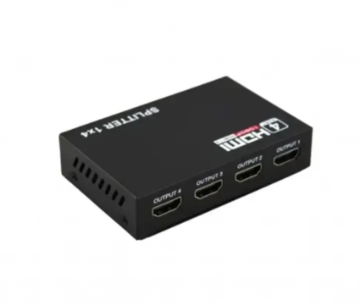 HDMI розгалужувач на 4 порти HDMI SPLITTER 1 in 4 / Чорний