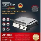 Гриль електричний притискний Zepline 3500W зі знімними пластинами контактний