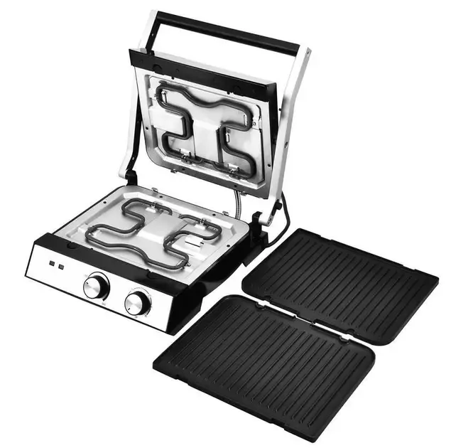 Гриль електричний притискний Zepline 3500W зі знімними пластинами контактний