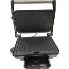 Гриль притискний Rainberg RB-5412 з ручкою індикатором нагріву 2800 Вт + знімний піддон для жиру Нержавіюча сталь з антипригарним покриттям