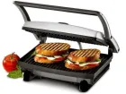 Гриль притискний Rainberg RB-5412 з ручкою індикатором нагріву 2800 Вт + знімний піддон для жиру Нержавіюча сталь з антипригарним покриттям