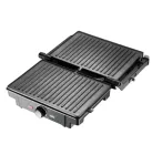 Гриль притискний Rainberg RB-5412 з ручкою індикатором нагріву 2800 Вт + знімний піддон для жиру Нержавіюча сталь з антипригарним покриттям